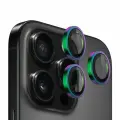 BlueO стекло на камеру iPhone 16 Pro/16 Pro Max, Camera lens Armor Aluminium 3 шт. Colorful (+installer)