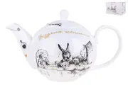 Quinsberry Чайник заварочный Безумное чаепитие 1200мл NB204T, фарфор, подарочная упаковка