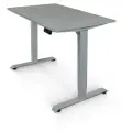 Компьютерный стол STOLSTOYA регулируемый для работы сидя и стоя BAZALT серый, столешница ЛДСП Вулкан 145x80x122 см