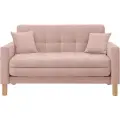 Диван-кровать Монро-макси, прямой, 137*80*81, спальное 120*194, велюр розовый, Велутто 37