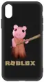 Чехол-накладка Krutoff Soft Case Roblox-Пигги для Apple iPhone X/ Xs черный