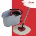 Набор для уборки Ультра Спин Мини Vileda Professional, цвет: красный ведро 10 л с педальным отжимом, насадка, держатель, ручка, 158011