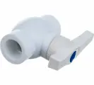 Кран шаровой Valfex 50 мм, полипропиленовый PPR, белый, под приварку