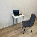 Письменный стол Белый 60*50 см. Ножки серый хром
