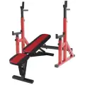 Скамья для жима + Стойки телескопические со страховкой