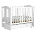 Детская кровать Лель-Кубаньлессстрой Кубаночка-2 (маятник универсальный, с ящиком) Белый