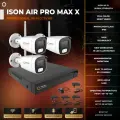 Беспроводная система видеонаблюдения на 8 мегапикселей ISON AIR-PRO-MAX-X-3 на 3 камеры