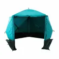 Шатер туристический быстросборный 5 стен СЛЕДОПЫТ, h-2,30 м, S по полу-7,6 м/кв , автоматический