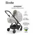 Дождевик Elodie Tidemark Drops, для коляски, защита от непогоды, черный/бежевый