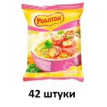 Роллтон Вермишель быстрого приготовления, Сыр и бекон, 60 гр. - 42 шт.