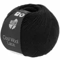 Пряжа для вязания Lana Grossa Cool Wool Lace (24 Schwarz) 2 мотка по 50 г/400 м
