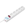 Сетевой фильтр Power Cube, 5 розеток, белый, 0,5 м