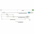 Катетер для нефростомии 12F длина 29см нефростома с нитью и стилетом