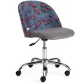 Компьютерное кресло Tetchair Melody, ткань, флок, красный, серый