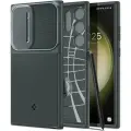 Чехол Spigen на Samsung Galaxy S23 Ultra (ACS06081) Optik Armor / Спиген чехол для Галакси С23 Ультра накладка, противоударный, с защитой камеры, зеленый