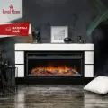 Электрокамин RoyalFlame Modern 42 белый с очагом Vision 42 LOG LED, звуковые эффекты, обогрев, пульт ду