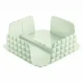 Салфетница квадратная Guzzini Tiffany, пластик, зеленая, 20,7х20,7х7,3 см