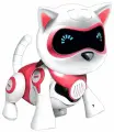 Робот Джесси сенсорный, робот-кот игрушечный со звуковыми и световыми эффектами, развивающая интерактивная игрушка для малышей, на аккумуляторе, цвет розовый