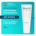 Зубная паста Bluem с активным кислородом без фтора для ухода за зубами, имплантами, брекетами, Нидерланды, 75мл