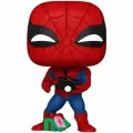 Фигурка Funko POP! головотряс Marvel Comics Spider-man (with Open Gift) (Holiday) 82877