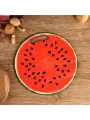 Доска разделочная и сервировочная круглая кухонная Арбуз в