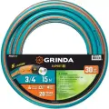 GRINDA EXPERT 5, 3/4 , 15 м, 30 атм, пятислойный, плетёное армирование, поливочный шланг, PROLine (429007-3/4-15)
