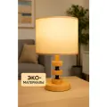 Лампа настольная сканди, светильник прикроватный с абажуром Е27