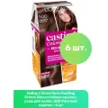 L'Oreal Paris Casting Creme Gloss стойкая краска-уход для волос, 500 Светлый каштан - 6 шт