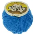 Пряжа ADELIA KATTY 100% шерсть 10 шт. х50г 150м №17 ярко-голубой