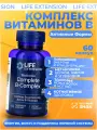 БАД Лайф Экстеншн Полный Биоактивный комплекс витаминов группы B, Life Extension BioActive Complete B-Complex 60 vegcaps