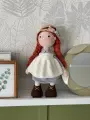 Вязаная Кукла Энн из зеленых крыш ручная работа Рыжая девочка