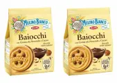 Mulino Bianco Печенье Baiocchi с шоколадно-ореховым кремом, 260 г, 4 уп