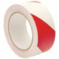 ПВХ лента - 50мм х 33метра Красно Белый - DGTAPE PVC Professional - разметки опасных участков -