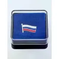 Фрачный значок на лацкан пиджака флаг РФ России Российской Федерации с триколором государственная символика бижутерия А9406314*