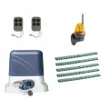 Автоматика для откатных ворот KSL-800 KIT-LK5, комплект: привод, 2 пульта, лампа, 5 реек