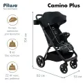 Коляска прогулочная Pituso Camino Plus, всесезонная, черный