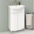 Тумба с раковиной Aqua de Marco VIKTORIA 50 см, напольная, белая