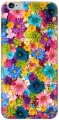 Силиконовый чехол на Apple iPhone 6s / 6 / Эпл Айфон 6 / 6с с рисунком Поле разноцветных цветов