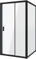 Душевой уголок Niagara Nova 110х100 NG-82-11AB-A100B профиль Черный стекло прозрачное