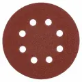 Makita Диск шлифовальный 8 отв. коричневый D125 мм, A80, 10 шт. D-54514