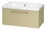 Тумба с раковиной подвесная Brevita ALICANTE - 80 с 1 ящиком, капучино