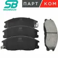 Колодки тормозные дисковые передние для а/м HYUNDAI Grandeur, H1; DAEWOO Rexton, SB NAGAMOCHI BP10103