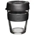 Кружка для чая и кофе с собой стеклянная Keep Cup Brew M 340 мл Black с крышкой