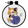 73038 Набор для вышивания крестом Cute Kitty/Милый котёнок DIMENSIONS