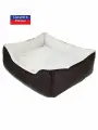Лежанка для собак и кошек Pets Comfort (60x50см), цвет: шоколадно-бежевый