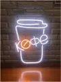 Неоновая вывеска Кофе с собой 30х40см