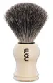 Помазок NOM GUSTAV, натуральный барсучий ворс, кремовый пластик