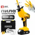 Пила сабельная аккумуляторная HÖRDER PRS-250 в кейсе 24 В 3000 ход/мин