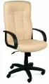 Компьютерное кресло Евростиль Атлант Ультра офисное, обивка: натуральная кожа, цвет: бежевый