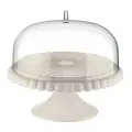 Блюдо для торта с крышкой tiffany, D30 см, молочно-белое